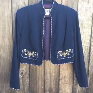 Vintage Bolero Blazer Sandra Ow-Wing for N.R.1 size 6